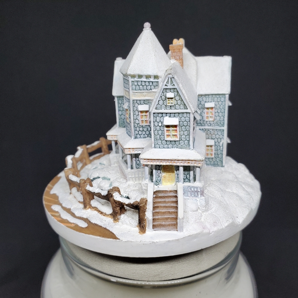 2002 Thomas Kinkade "Holiday Gathering" Candle Topper - Picture 2 of 6